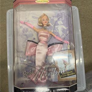Barbie as Marilyn Monroe Doll - Pink Dress Gentlemen Prefer Blondes NIB